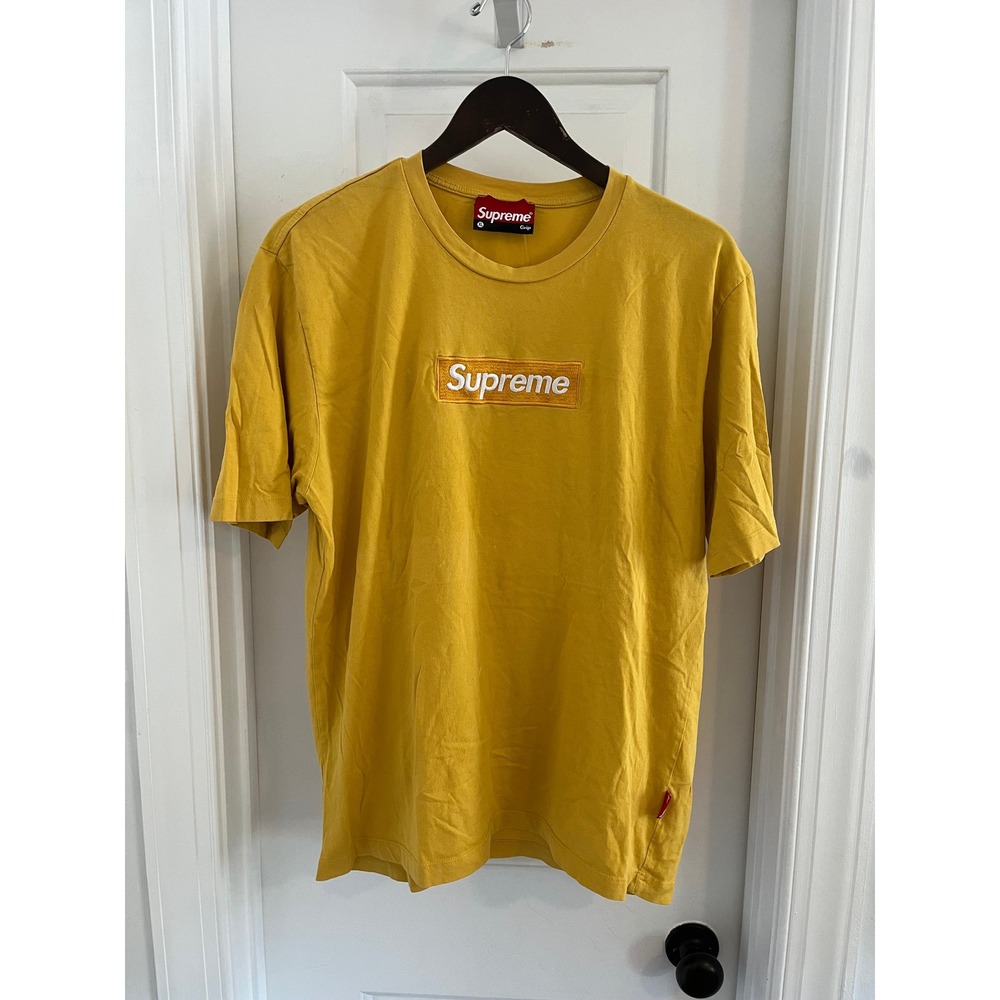 Supreme Grip Mens Box Logo Embroidered T